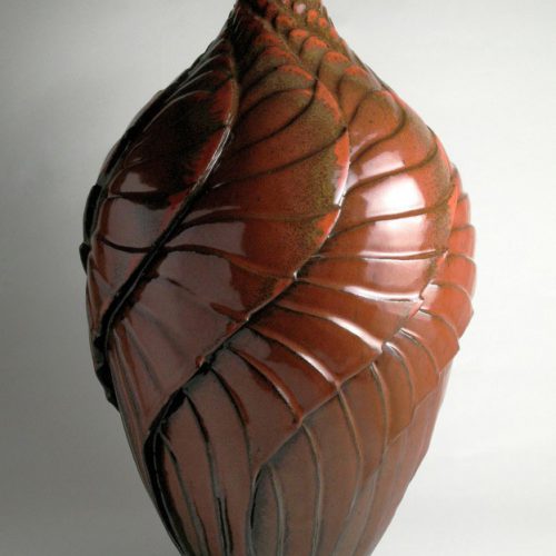 Flight 2 The Phoenix - Red Ceramic Vase