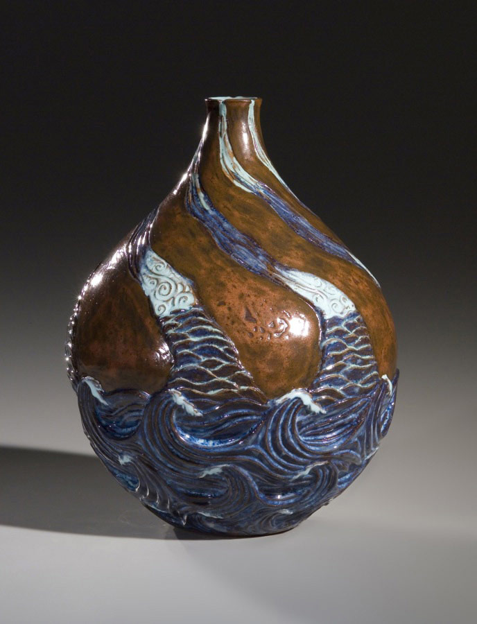 The Rising Tide Refreshes All Streams 2 - Ceramic vase